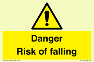 Danger Risk of falling